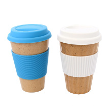 Eco freundliche Bambusfaser-Kaffeetassen-kundenspezifische Druck-Kaffeetassen mit Deckel